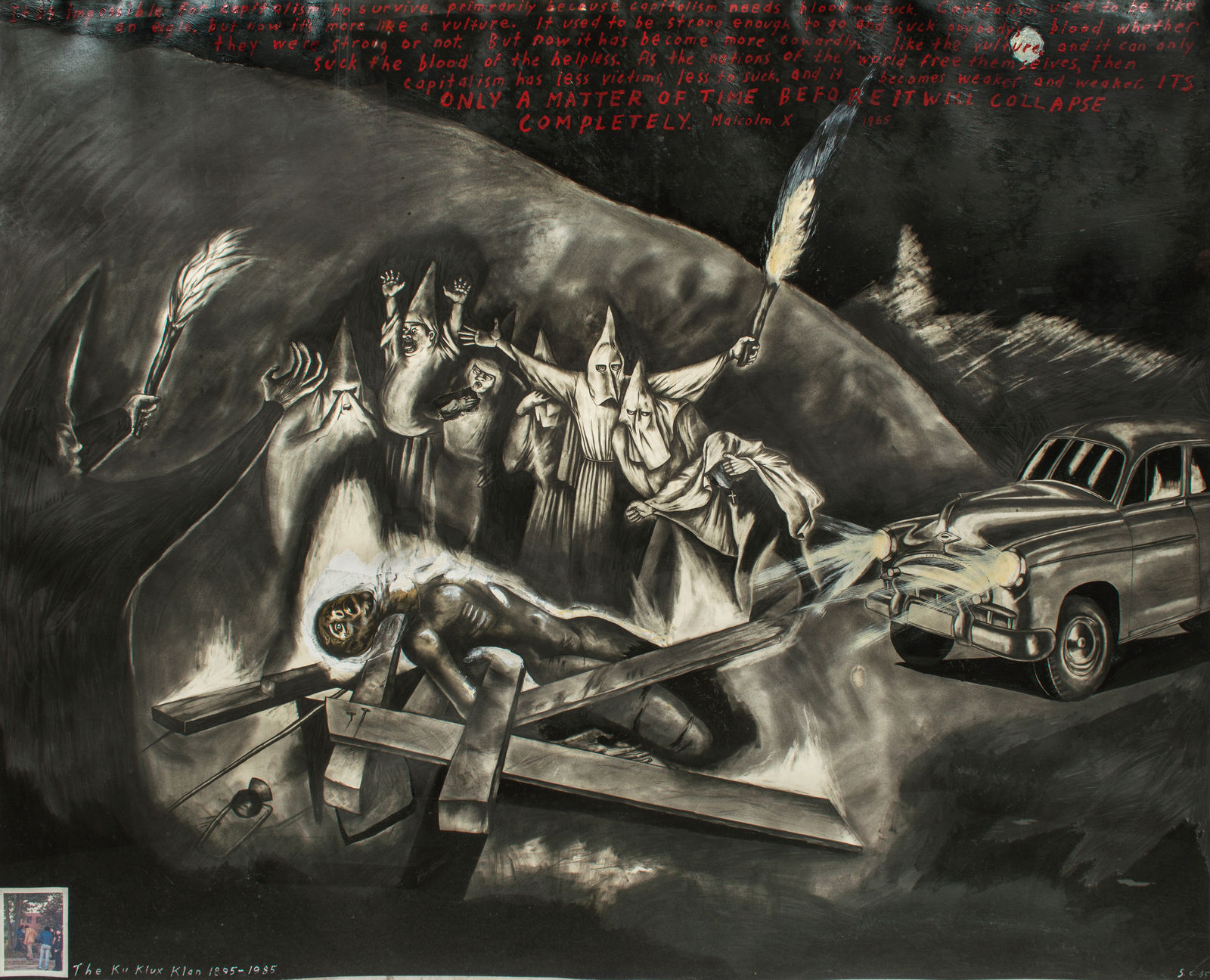 Sue Coe, The Ku Klux Klan, 1895-1985, 1985