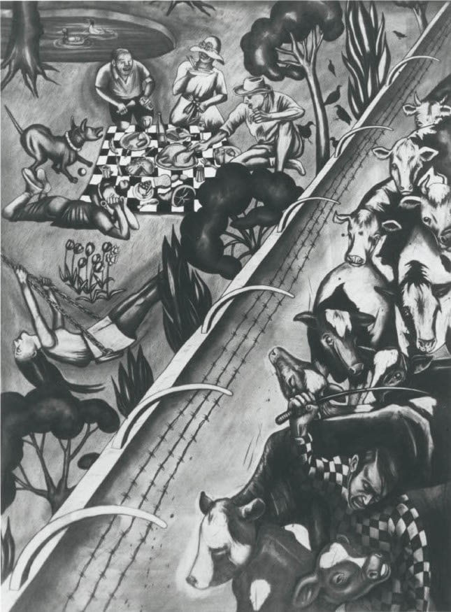 Sue Coe, The Picnic, 1991