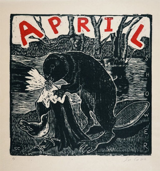 Sue Coe, April Showers, 2012