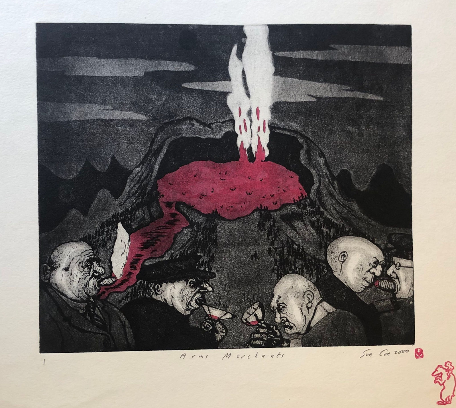 Sue Coe, Arms Merchants, 2000