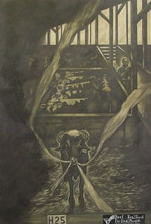 Sue Coe, Water Buffalo, 1988