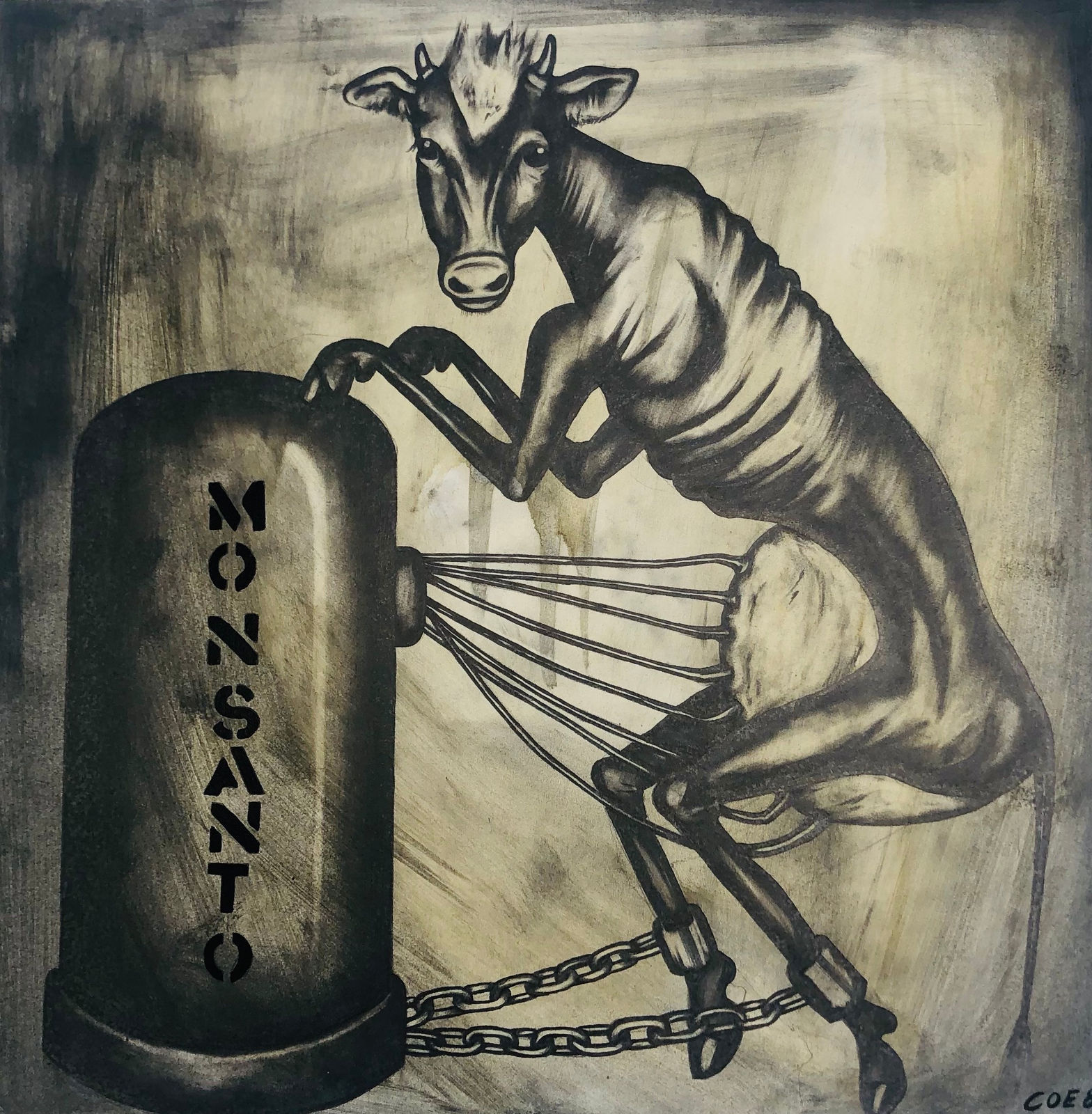 Sue Coe, Just Say No, 1989