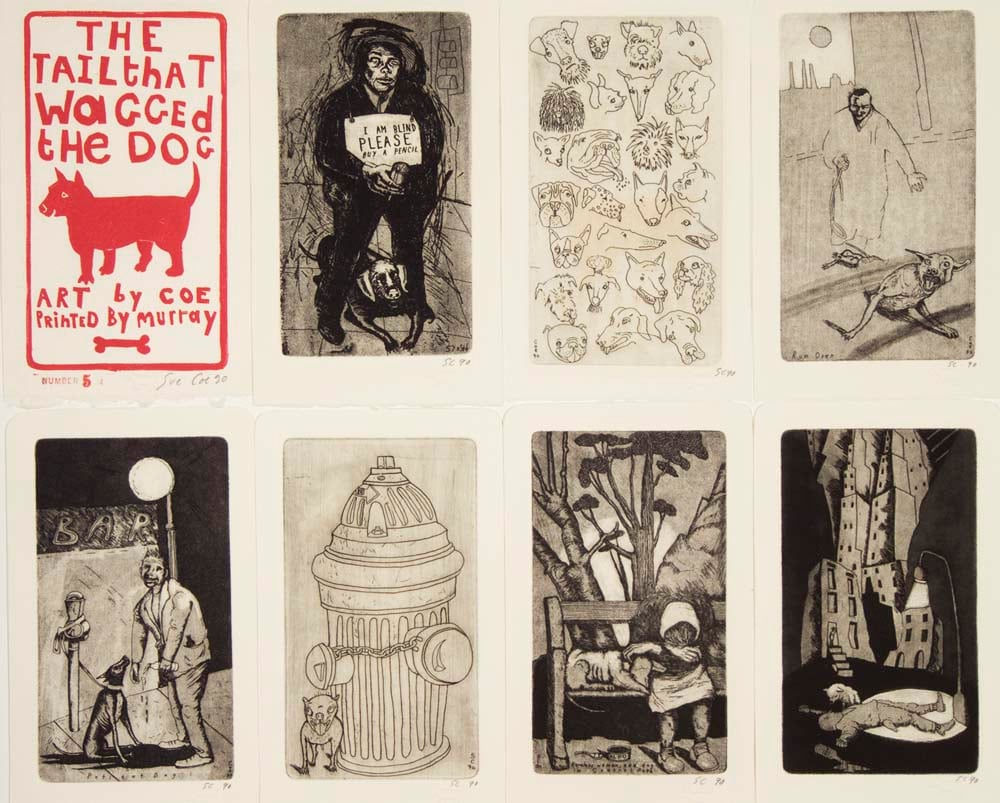 Sue Coe, The Tail That Wagged the Dog, 1990