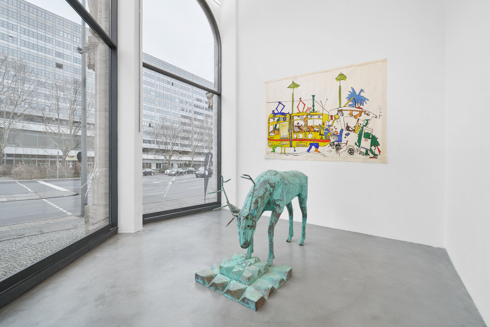 Bertram Jesdinsky, Bus + Bahn (Zusammenstoß), 1982