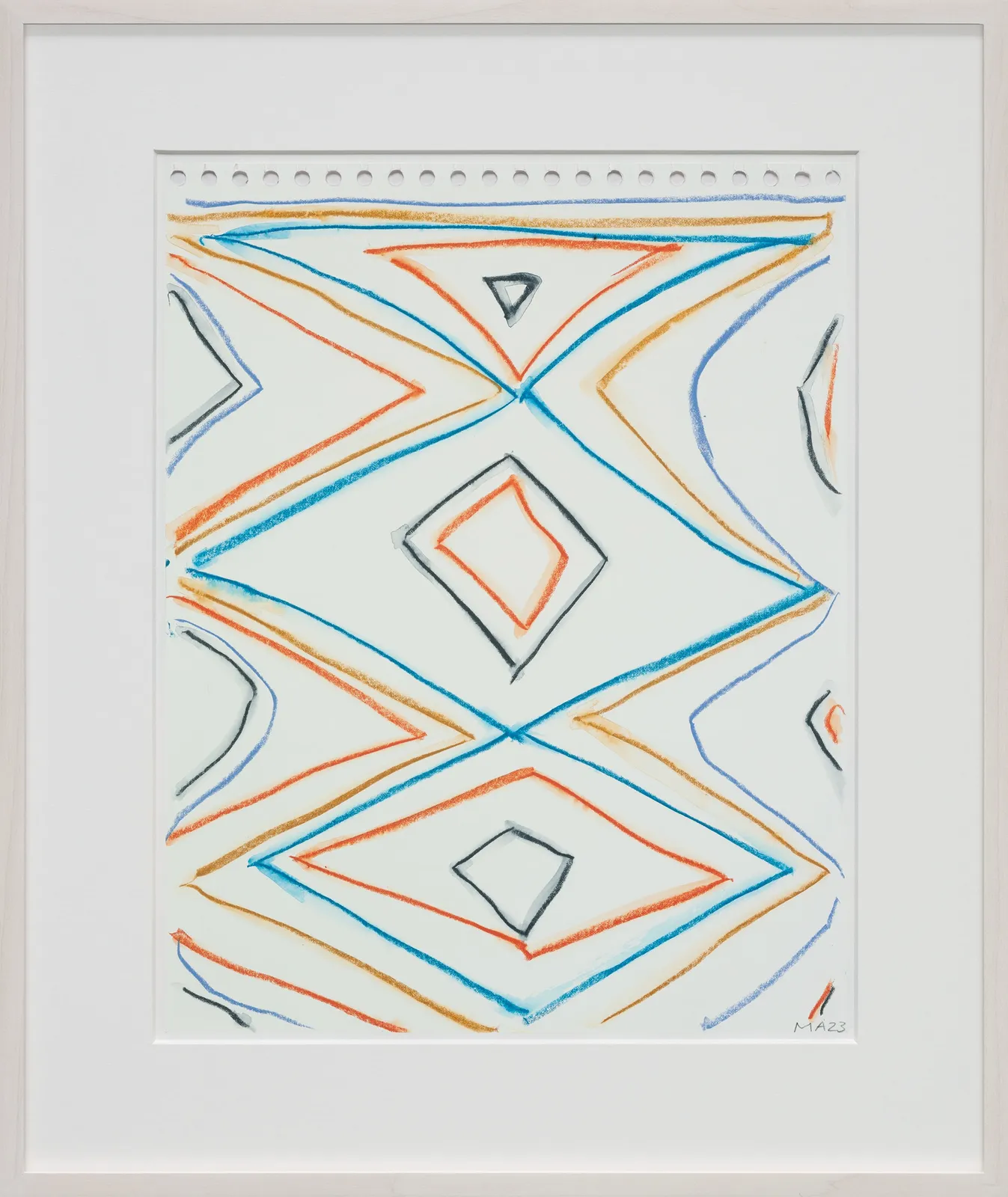 Marina Adams, Crayon Drawing 13, 2023