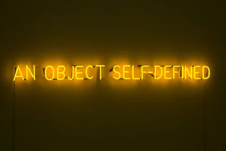 Joseph Kosuth, Self-defined object, 1966