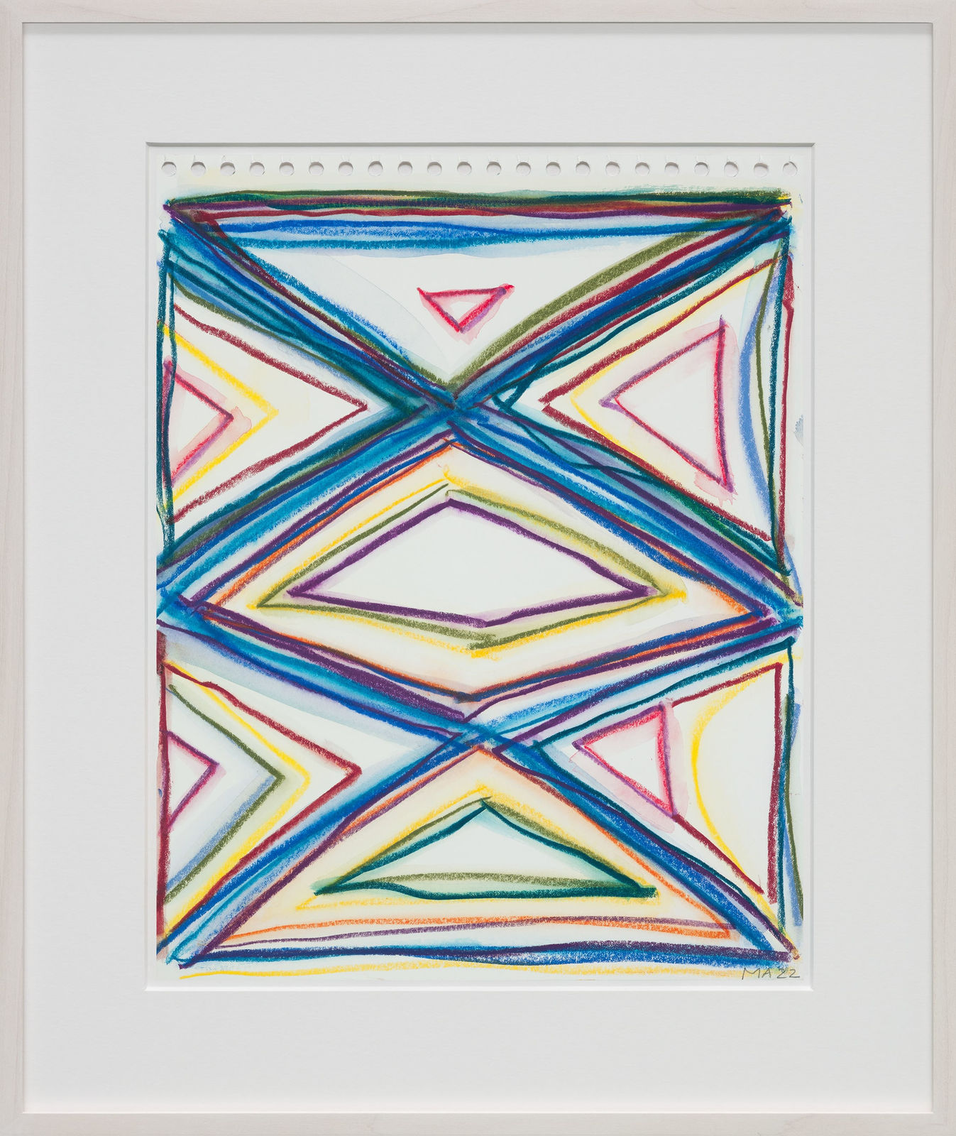 Marina Adams, Crayon Drawing 9, 2022