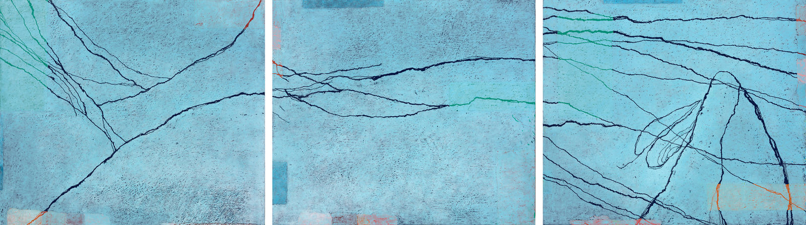 H437-H438-H439 Lidrand des Sees 2 Triptychon