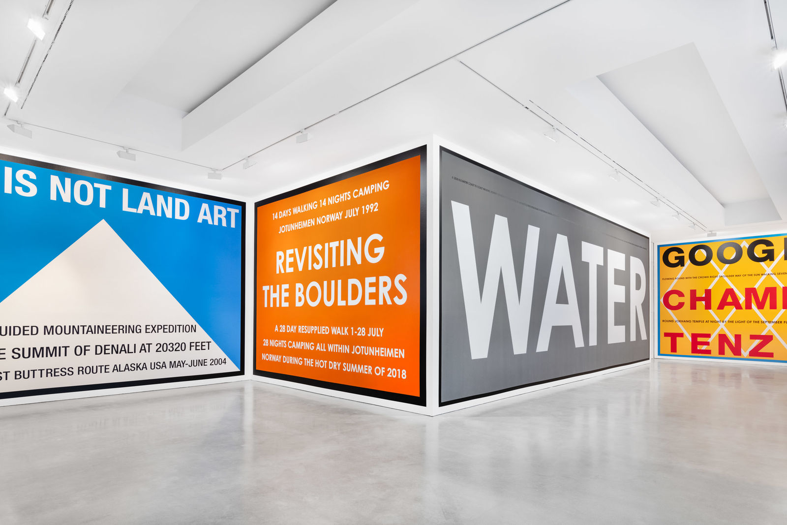 Hamish Fulton, Revisiting The Boulders. Norway 1992 - 2018, 2018