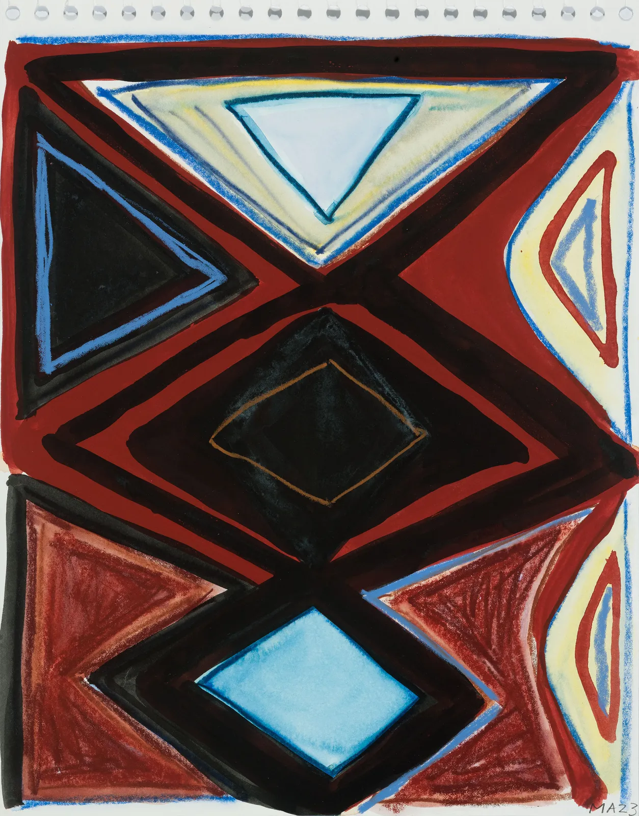 Marina Adams, Crayon Drawing 18, 2023