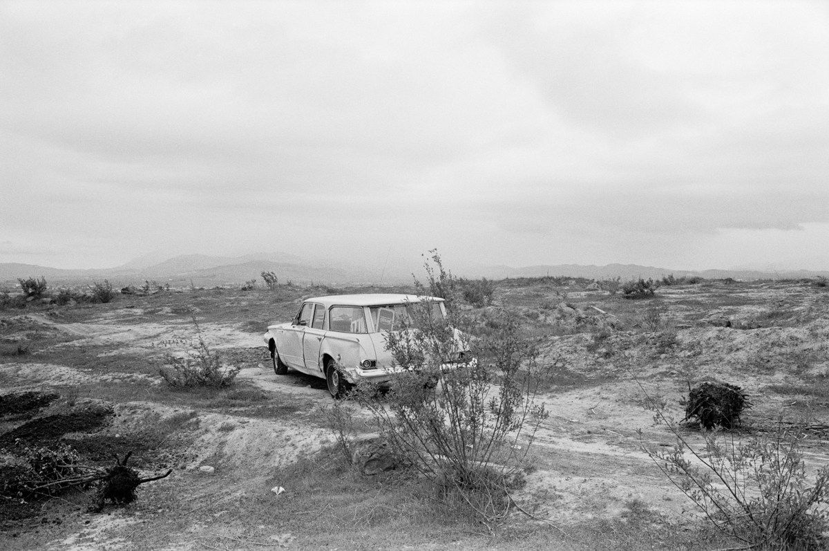 Mimi Plumb, The White Sky #67, White Station Wagon, 1975