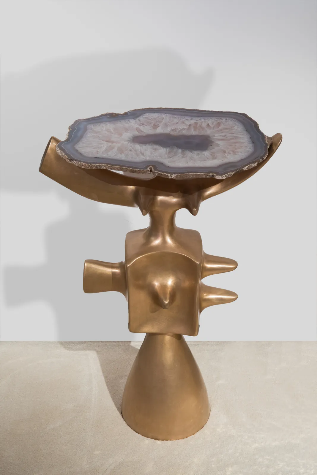 Victor Roman, "La Reine" side table, c. 1970