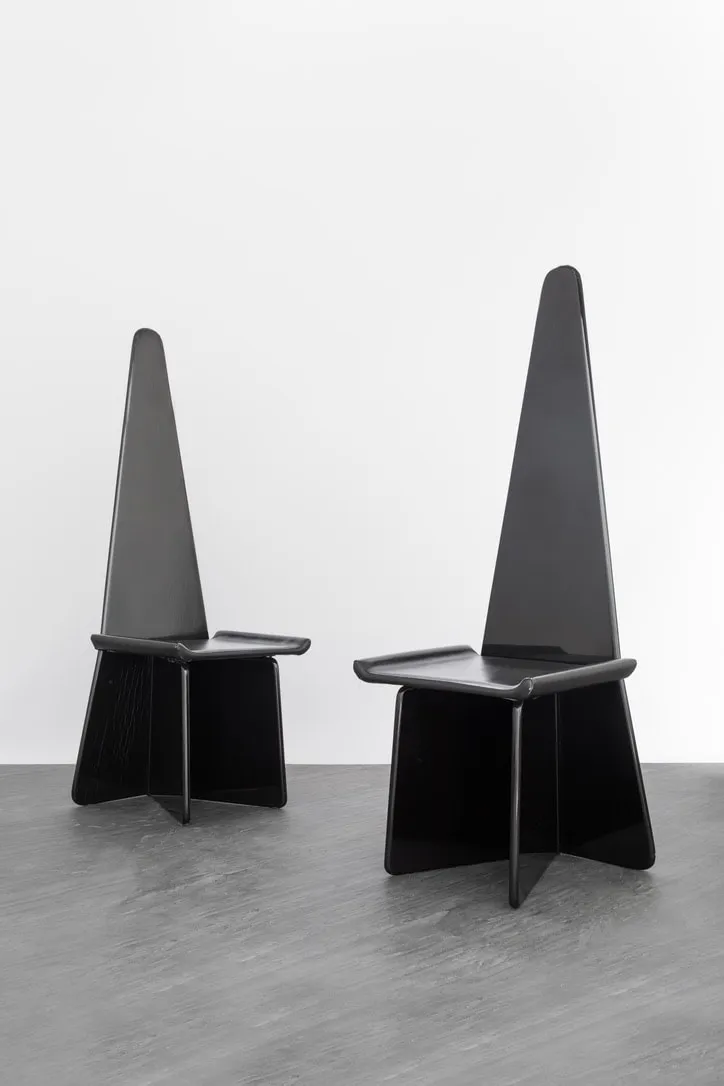 Antonio Ronchetti, Set of 6 sculptural chairs, c. 1970