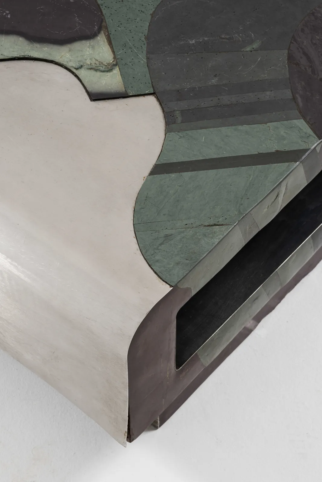 Pierre Elie Gardette, Marquetry coffee table, c. 1970