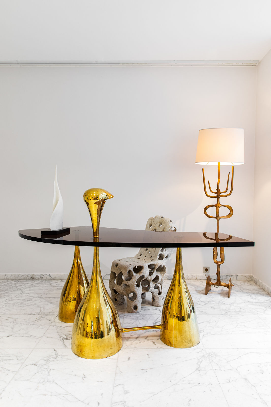 Victor Roman, Surrealist standing lamp, c. 1970