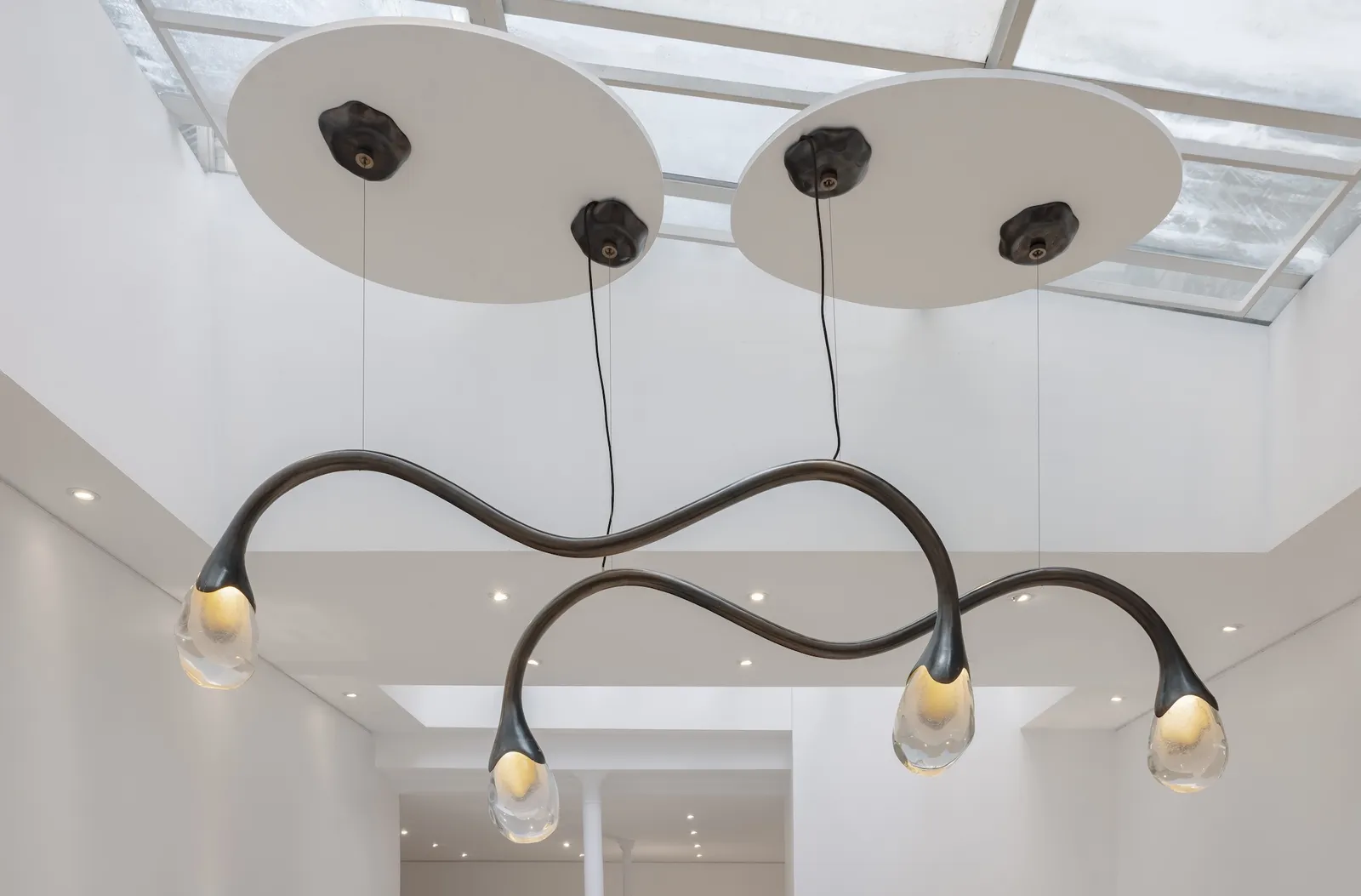 Irene Cattaneo, "Wild and voluptuous animals" ceiling fixture, 2025