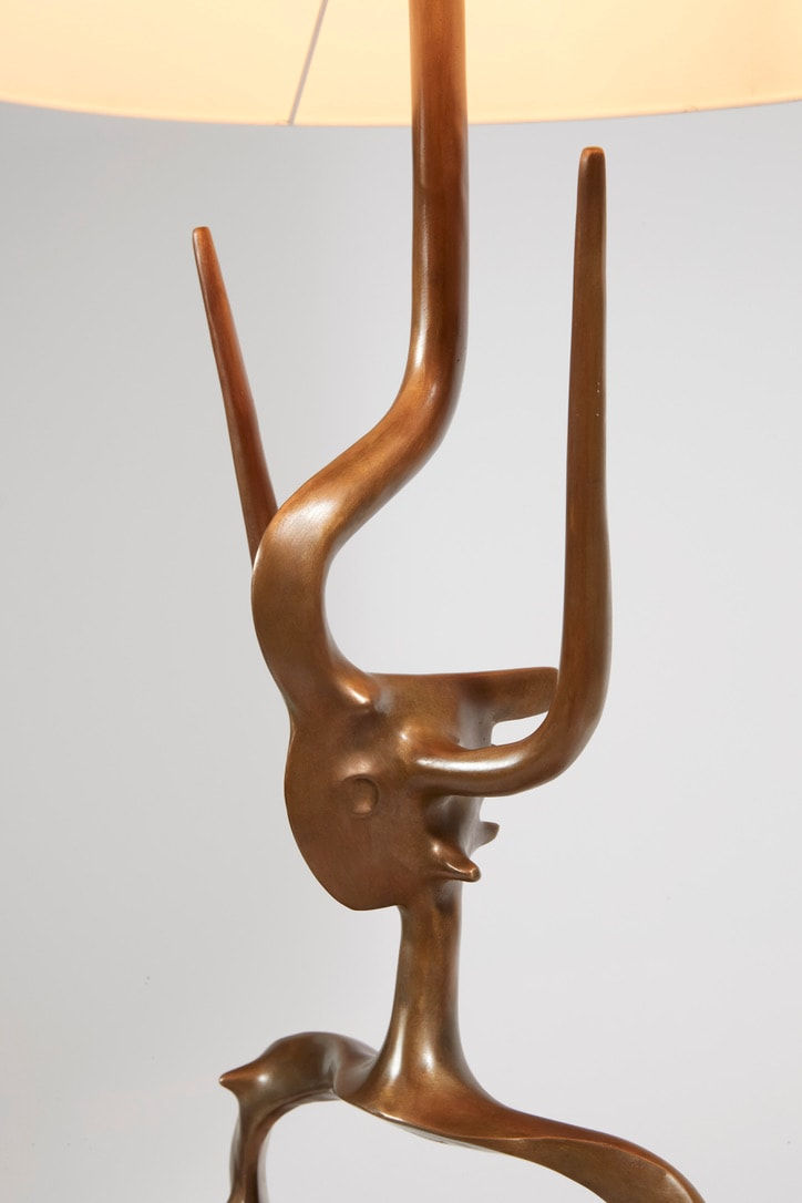 Victor Roman, Surrealist standing lamp, c. 1970