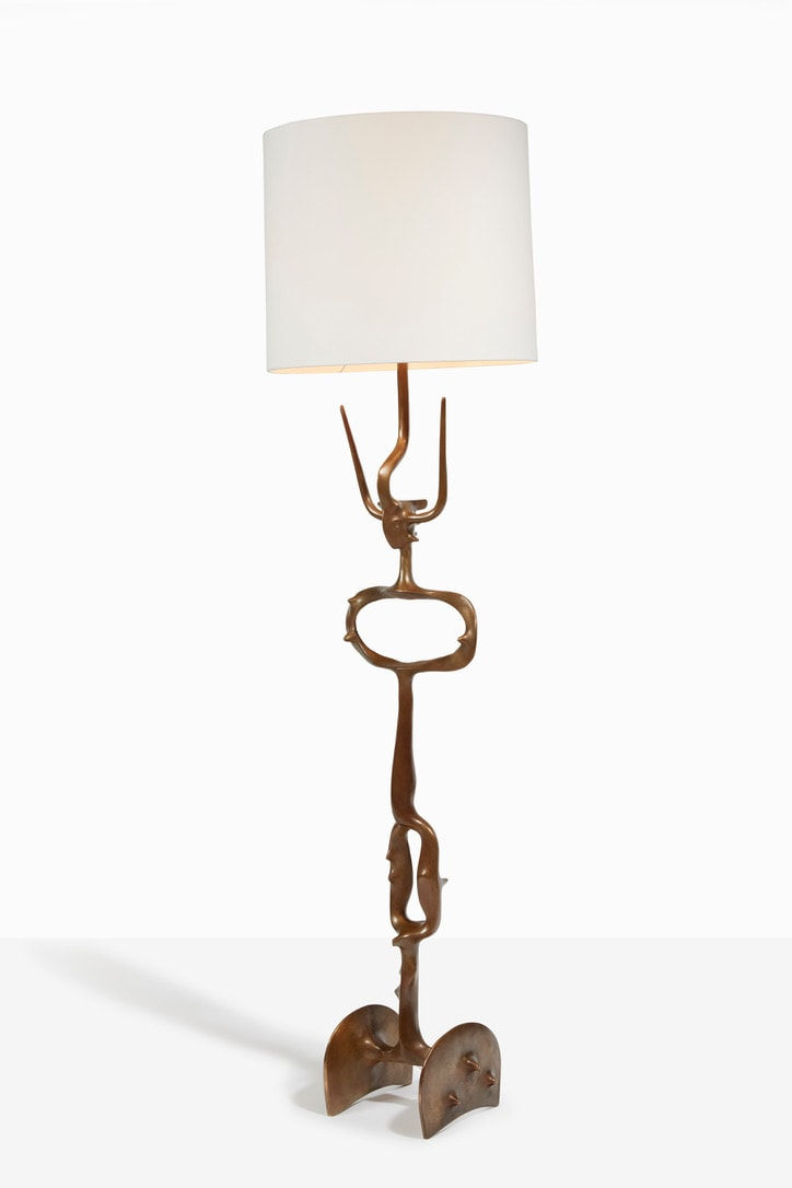 Victor Roman, Surrealist standing lamp, c. 1970