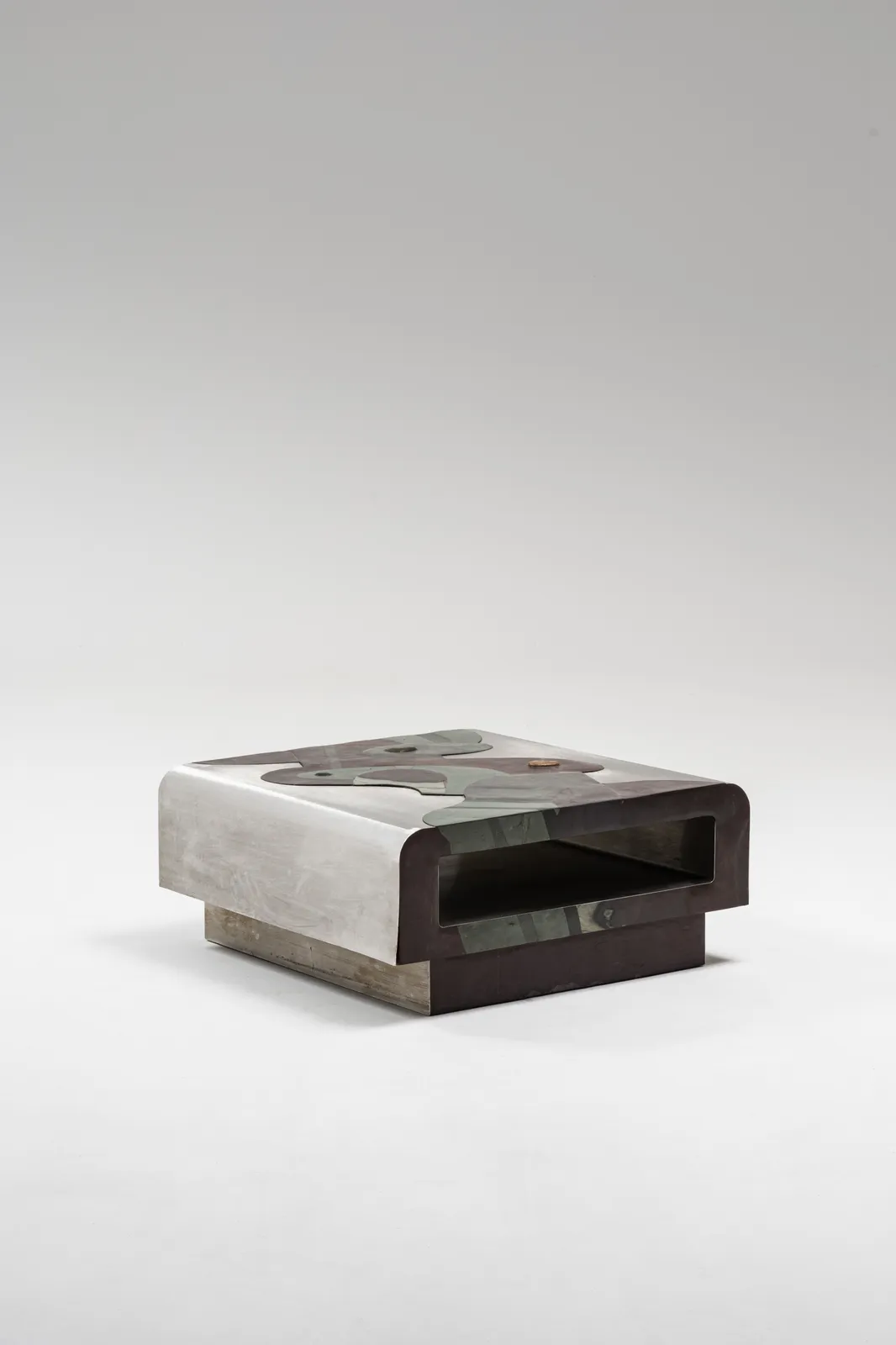 Pierre Elie Gardette, Marquetry coffee table, c. 1970