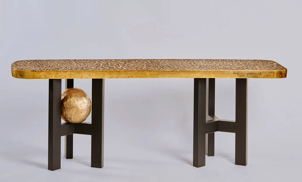 Ado Chale, "Volcanique" console, c. 1980