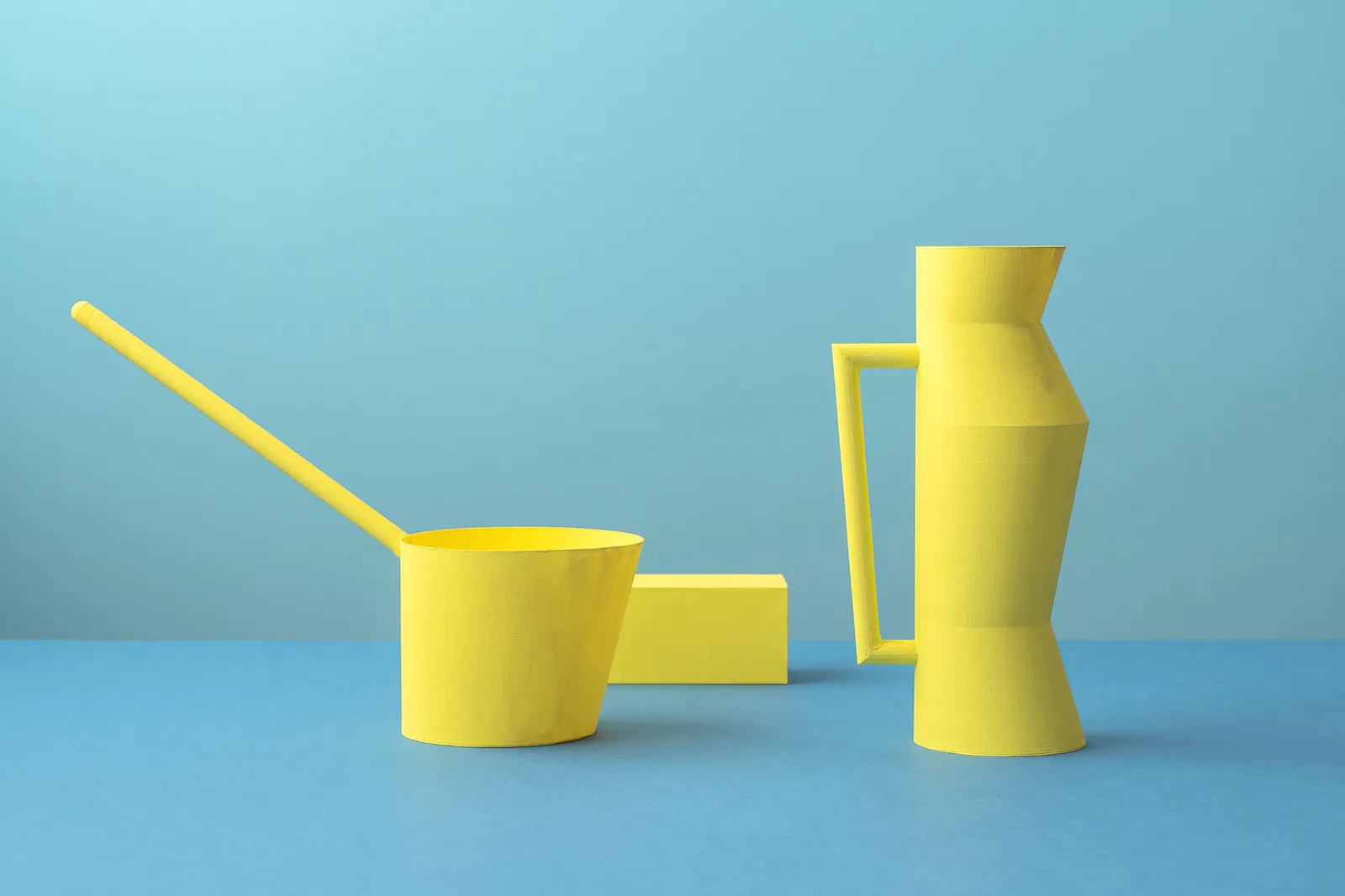 Olena Zubach, Blue and yellow still life, 2025