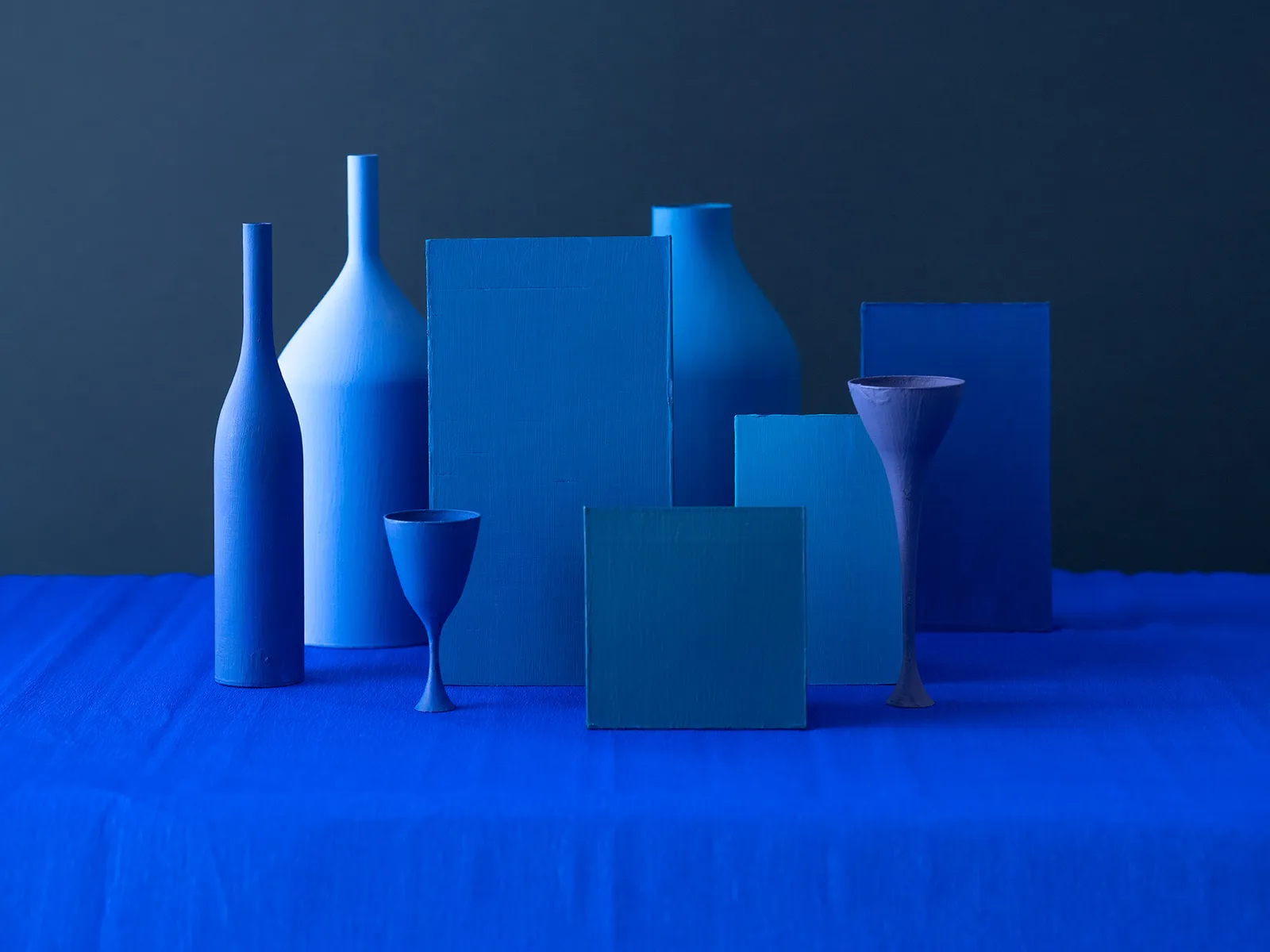 Olena Zubach, Blue Still Life, 2025