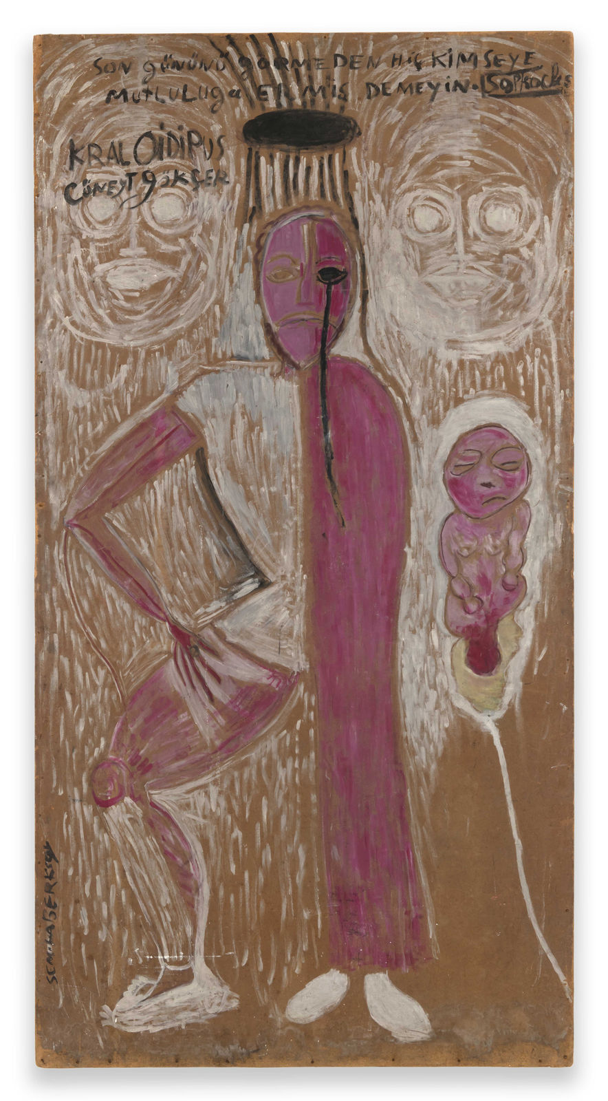 Semiha Berksoy, Cüneyt Gökçer in King Oedipus, 1961