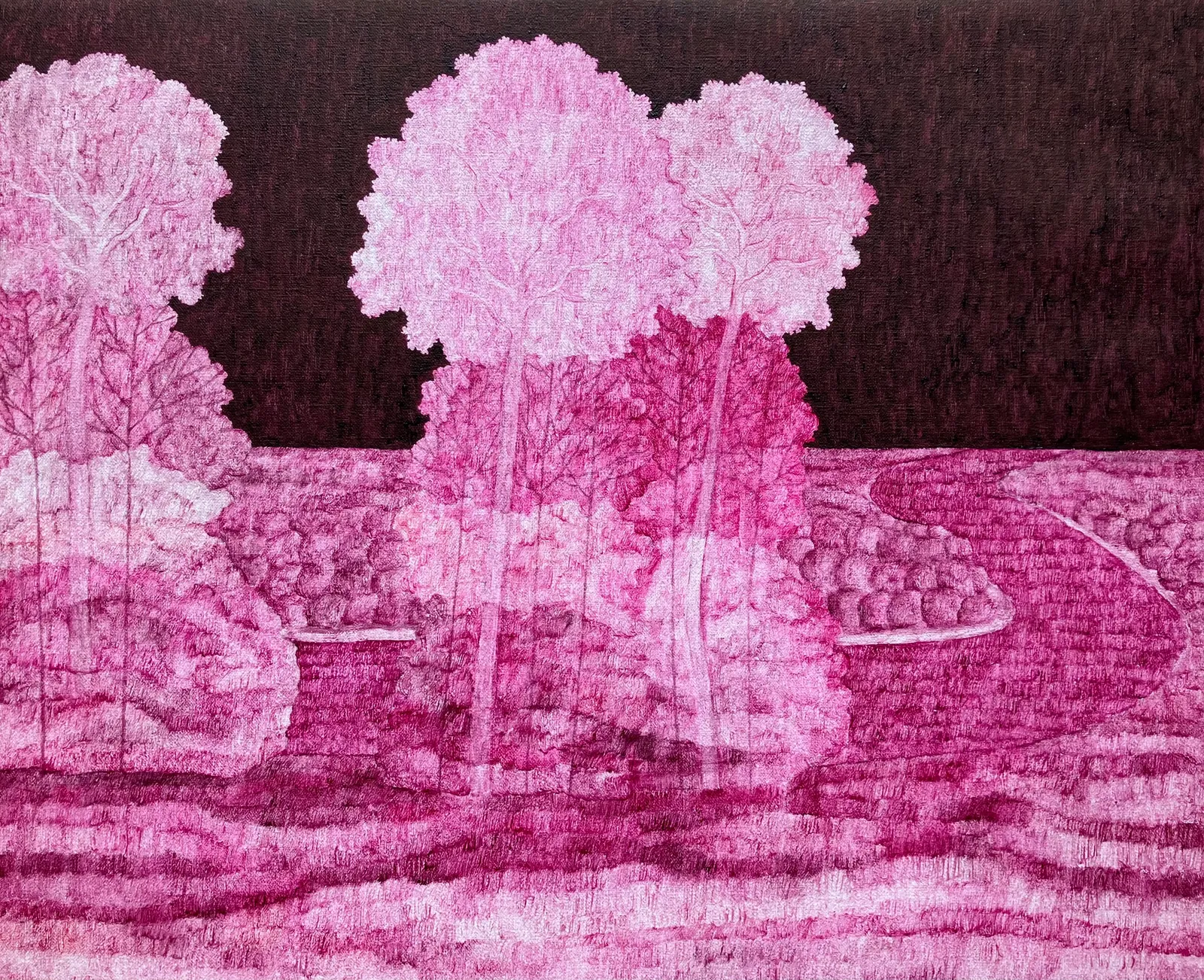 MARIA HALL, Beröringens rodnad – Floden VII, 2023