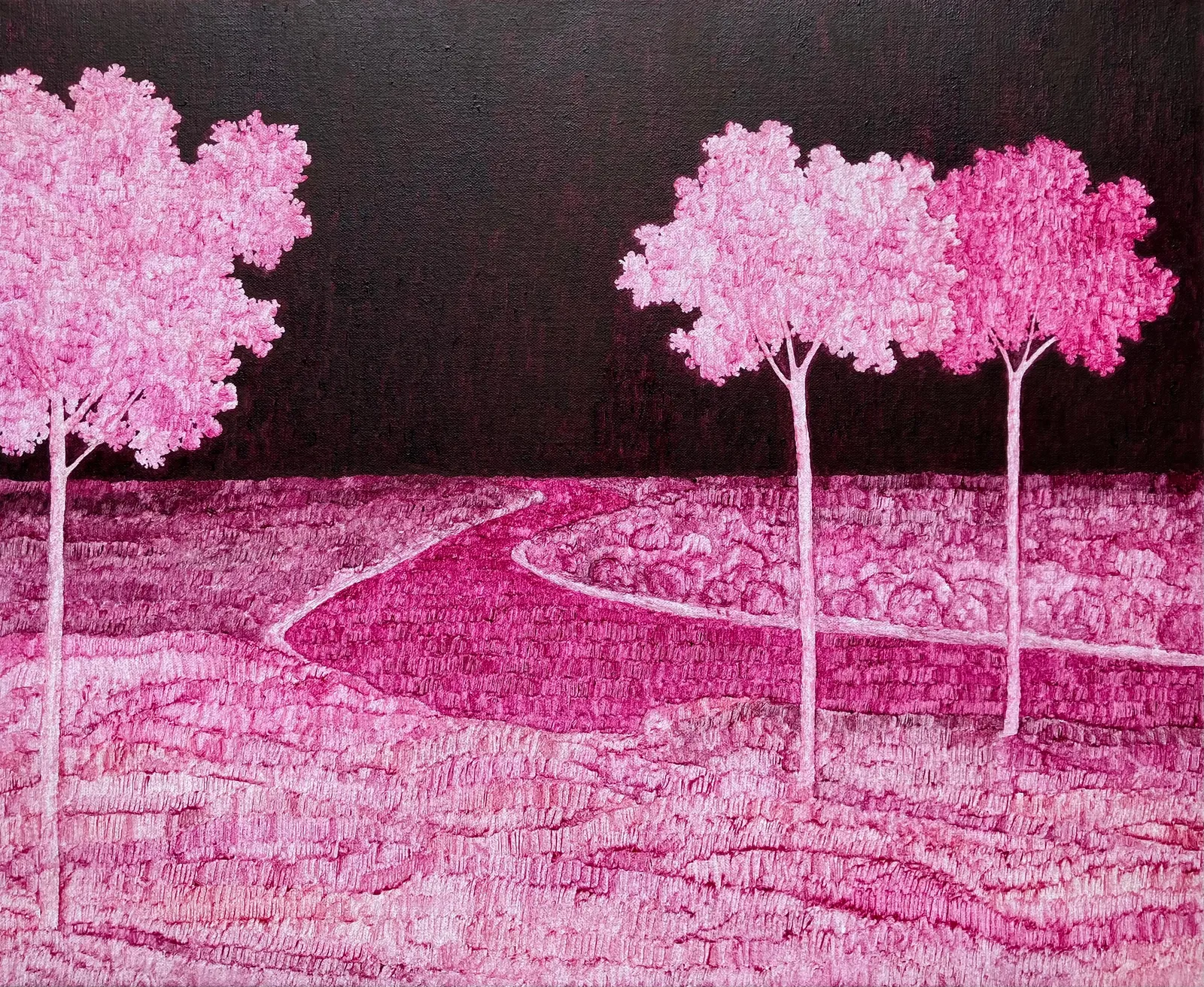 MARIA HALL, Beröringens rodnad – Floden I, 2022