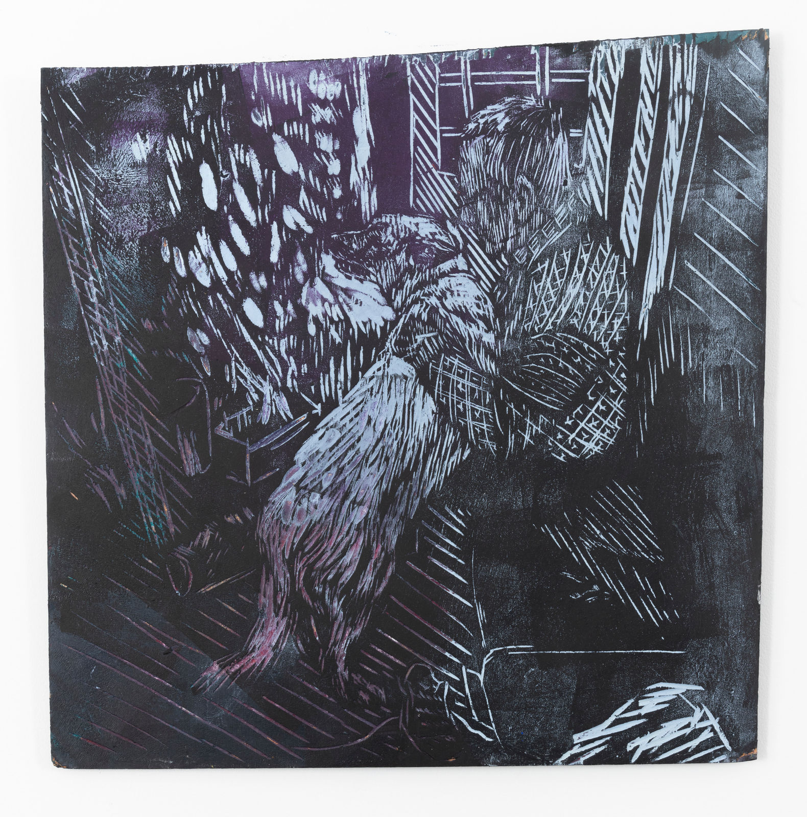 Idun Baltzersen, Pappa och hund / Dad and Dog, 2023