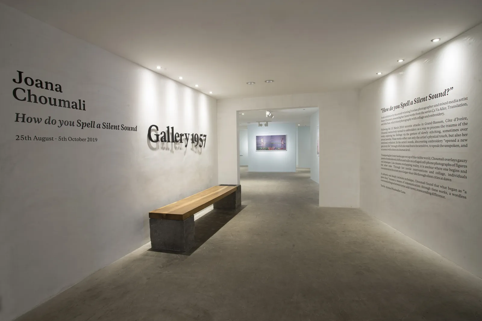 Joana Choumali, Installation Shot, How do you Spell a Silent Sound, 2019