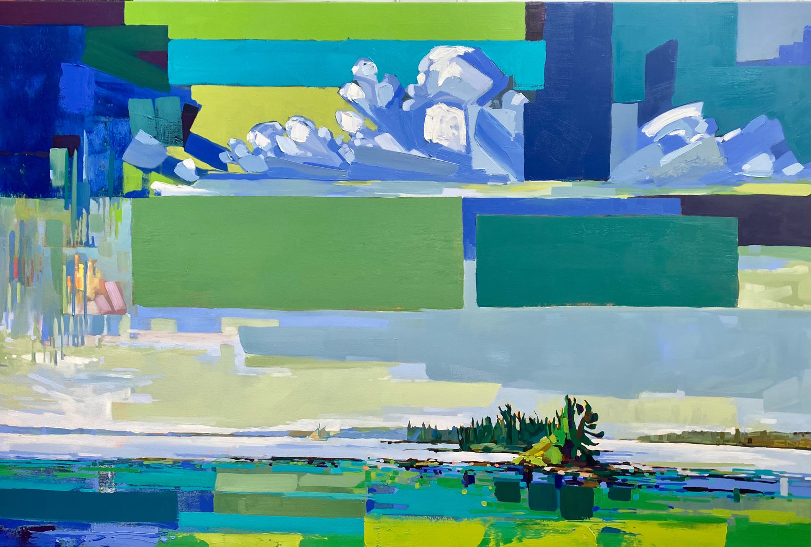 Chrissy Nickerson, Pond Island #1 Views From Off Shore Hog Island, 2022