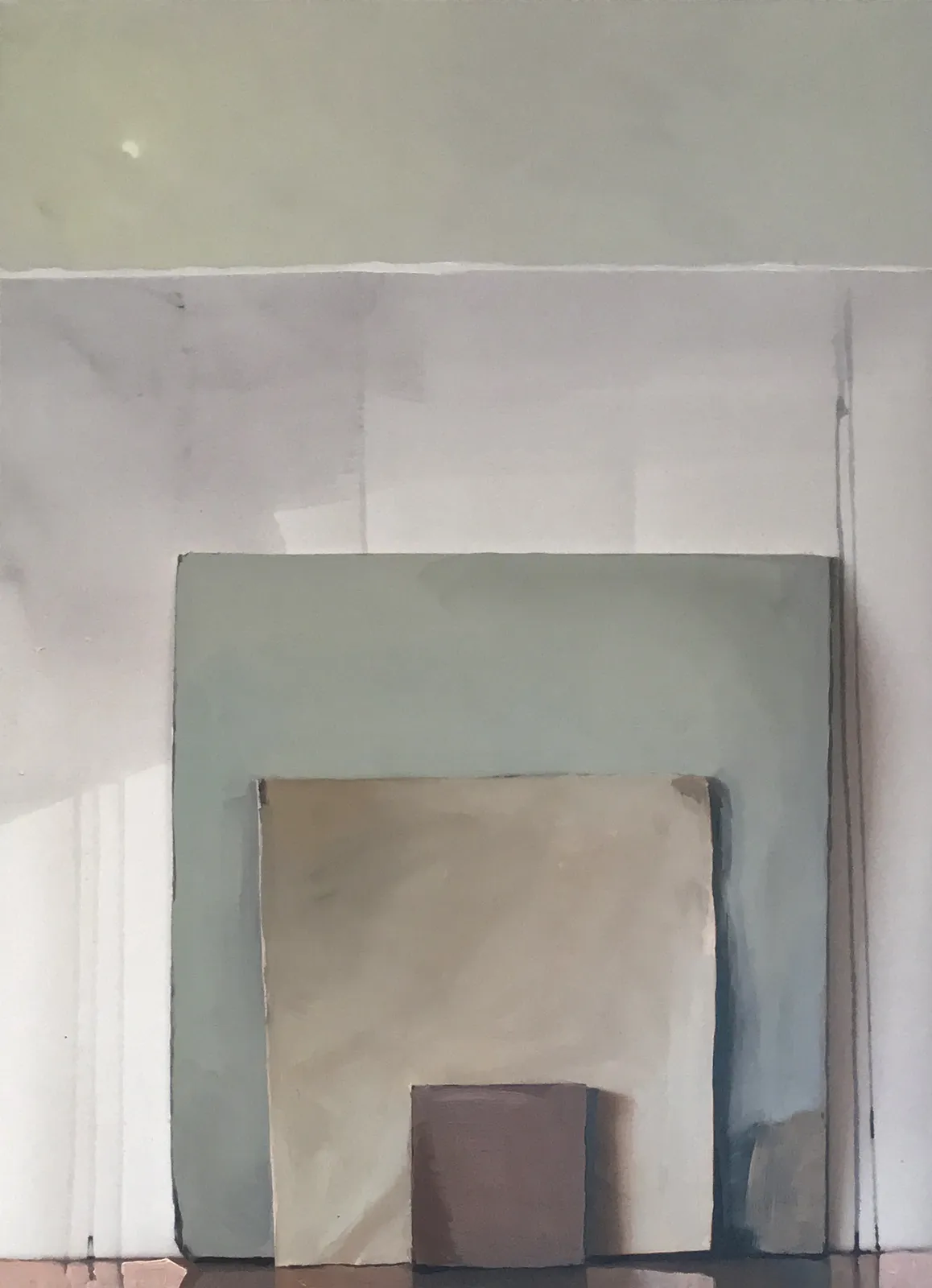 Jenny Brillhart, Leaning Paper and Linen, 2016