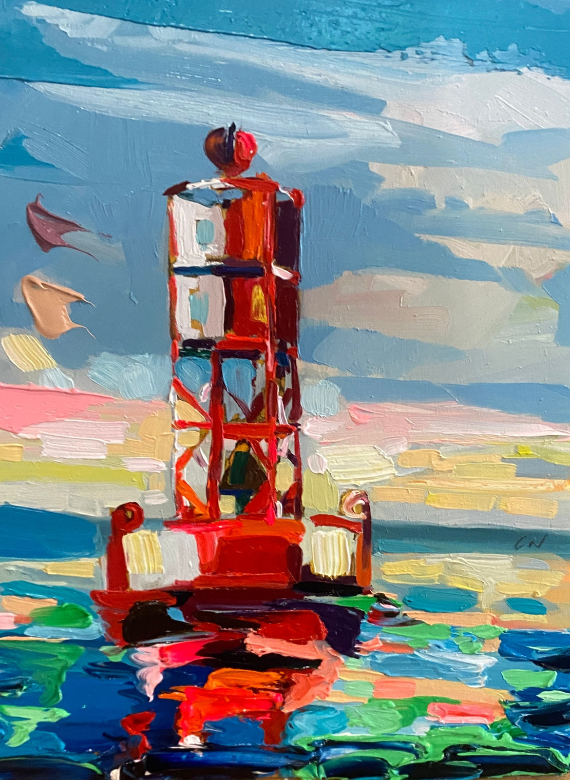 Chrissy Nickerson, Bell Buoy, Penobscot Bay, 2024