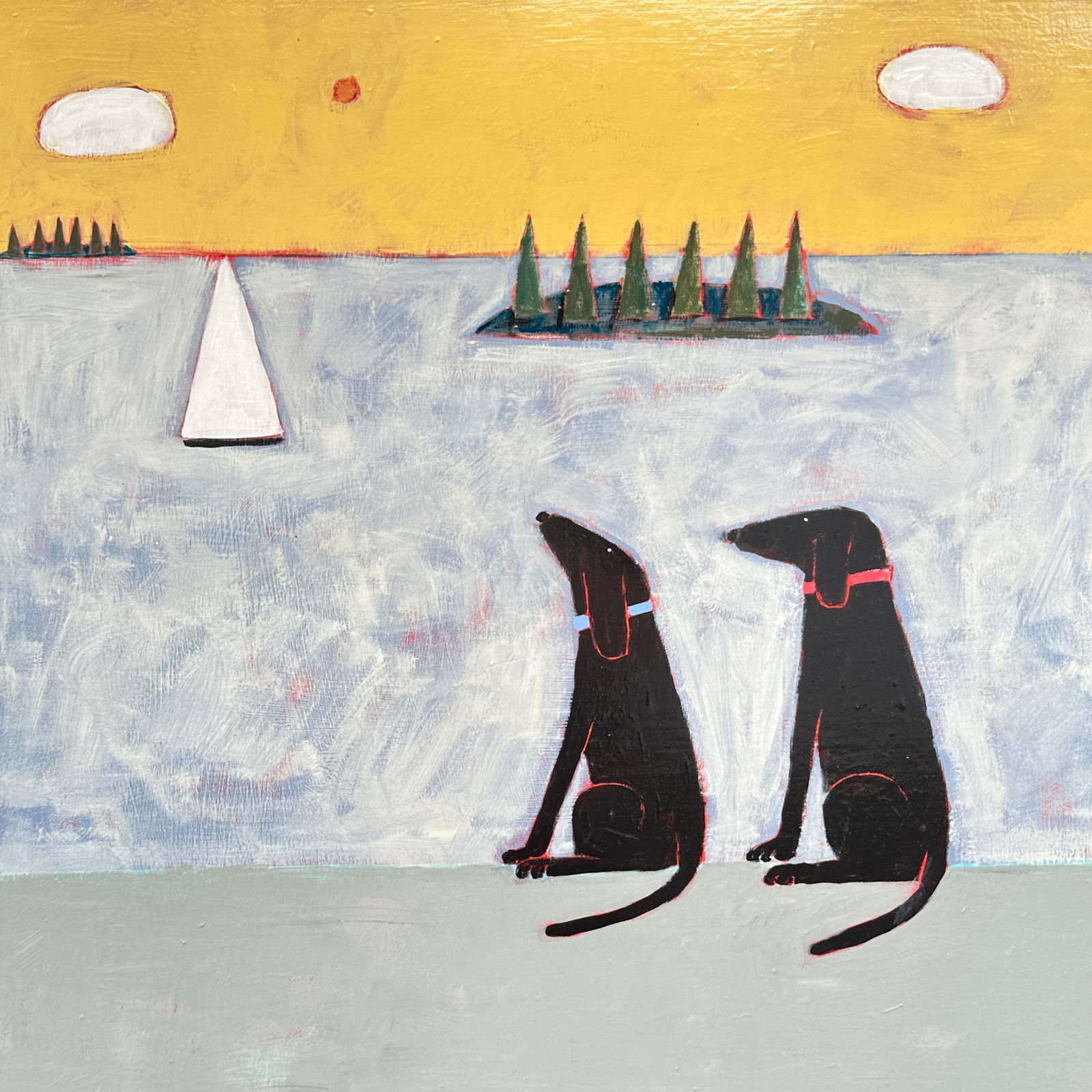 Gail Page, Red Collar, Blue Collar, 2024