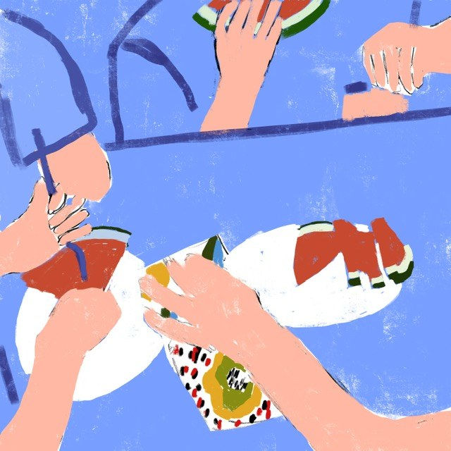 Nancy Gruskin, June Watermelon, 2022