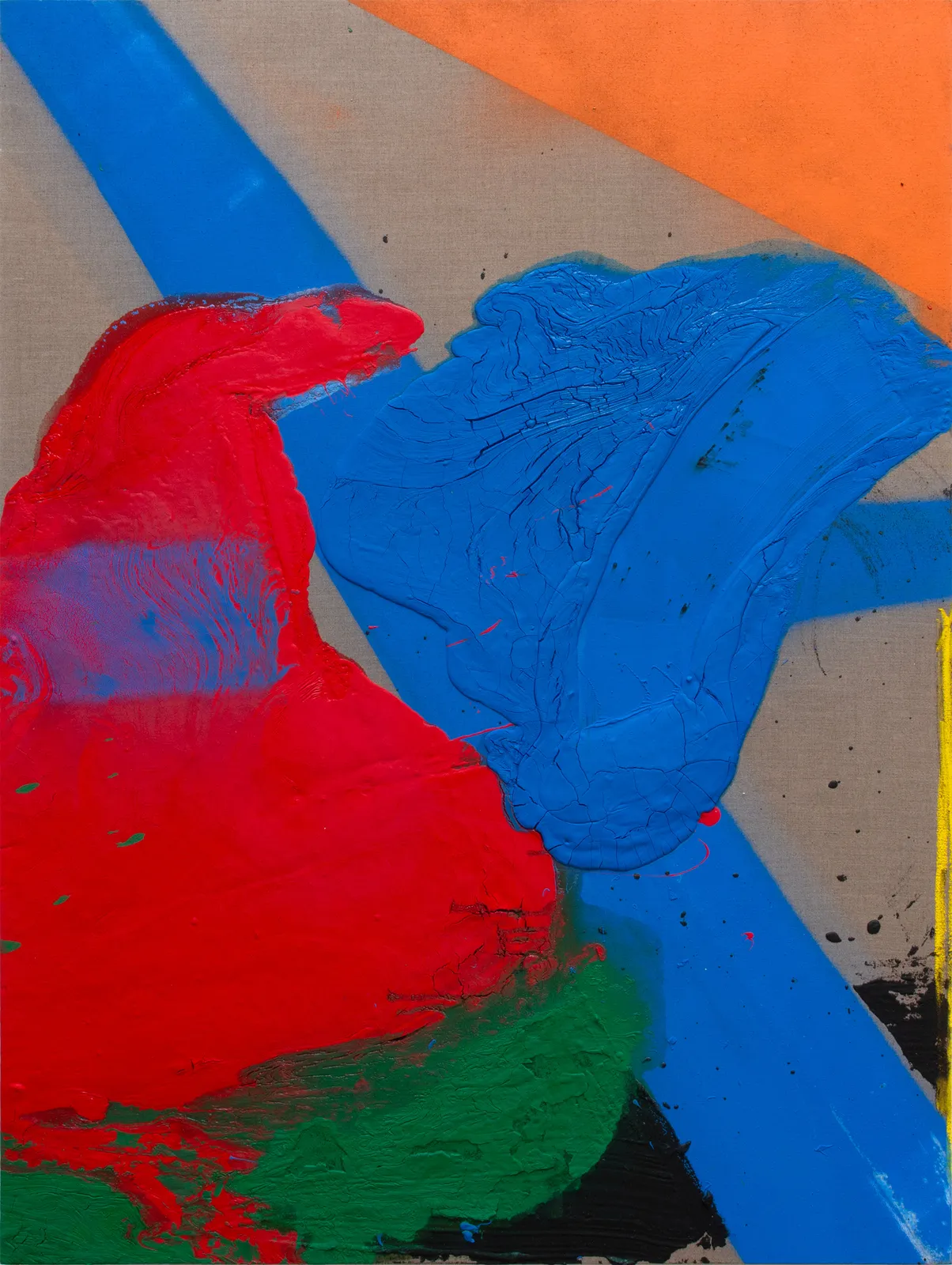 Koen van den Broek, Blue Border, Red & Green , 2024