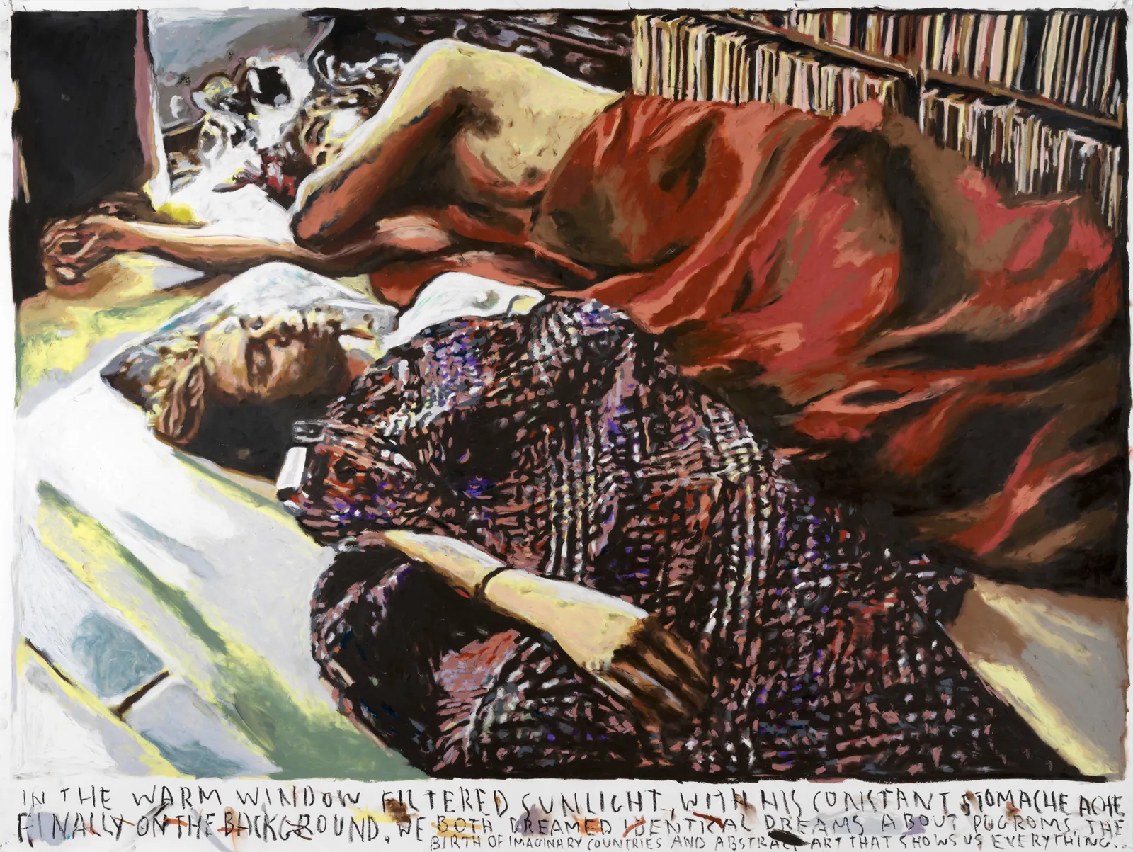 Rinus Van de Velde, In the warm window filtered sunlight ..., 2021