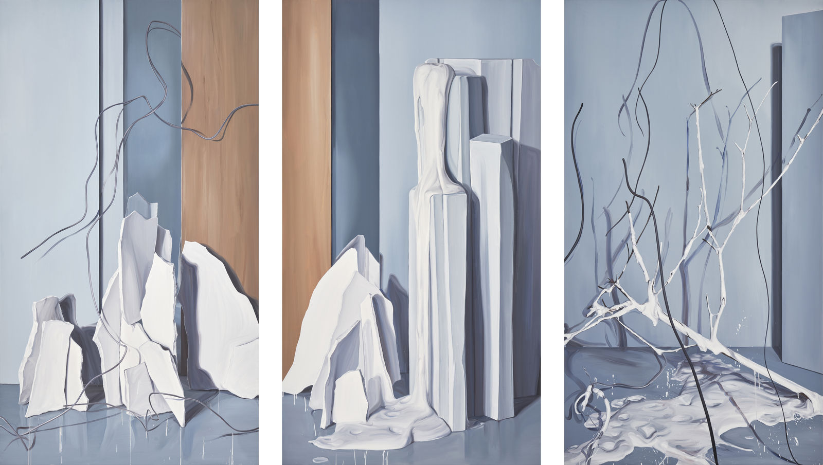 Rho Eunjoo, Between Night and Dawn 1, 2, 3, 2021