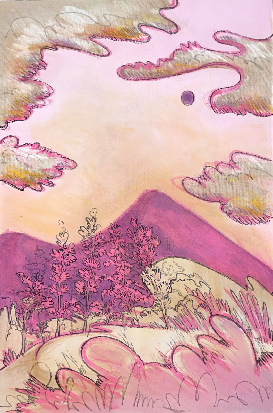 Sarah Orfali, Lavender Desert, 2024