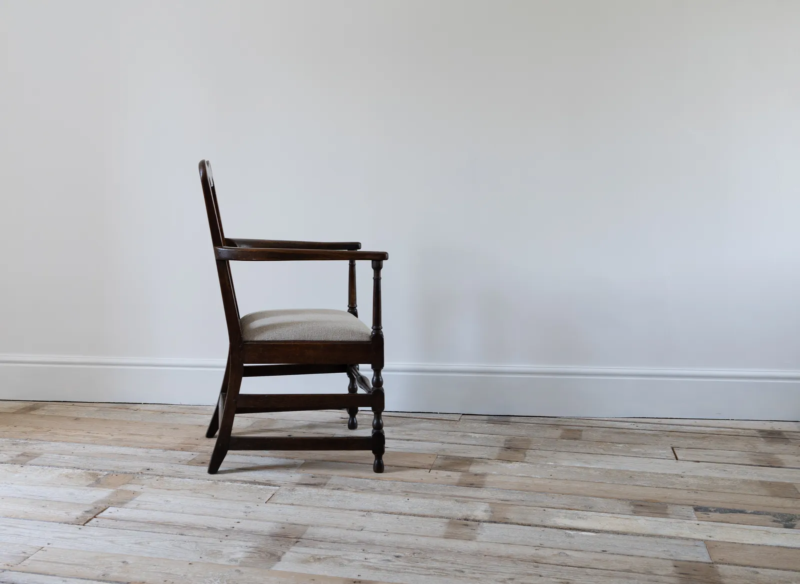Unknown Designer, Oak Armchair, c.18th century