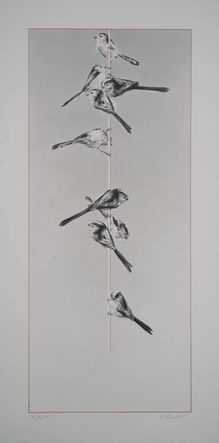 Andrew Denman, The May Pole [Long-Tailed Tits], 2022