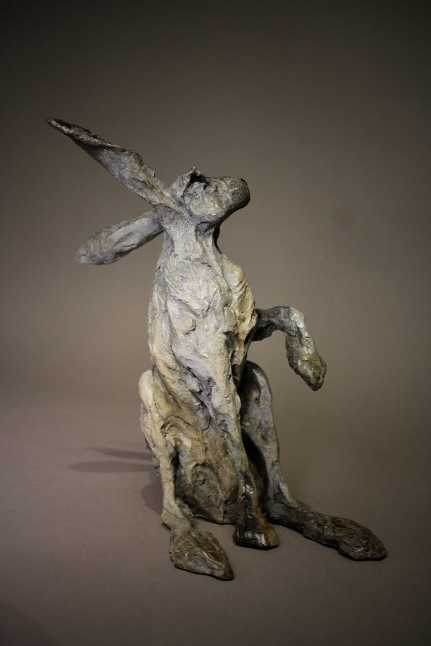 Jane Shaw, Moonlight Gaze, Sitting Mountain Hare
