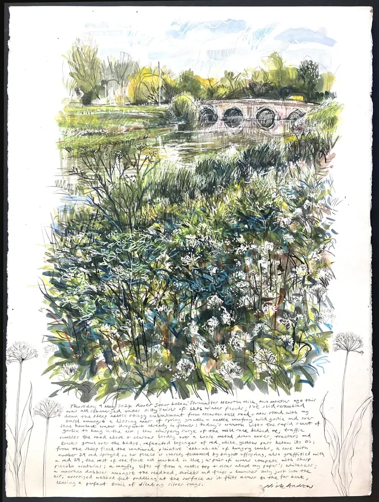 Nick Andrew, Below the Mill (Stour Revisted) 090524, 2024