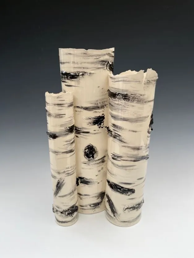 Elaine King, Birch Cluster V , 2023