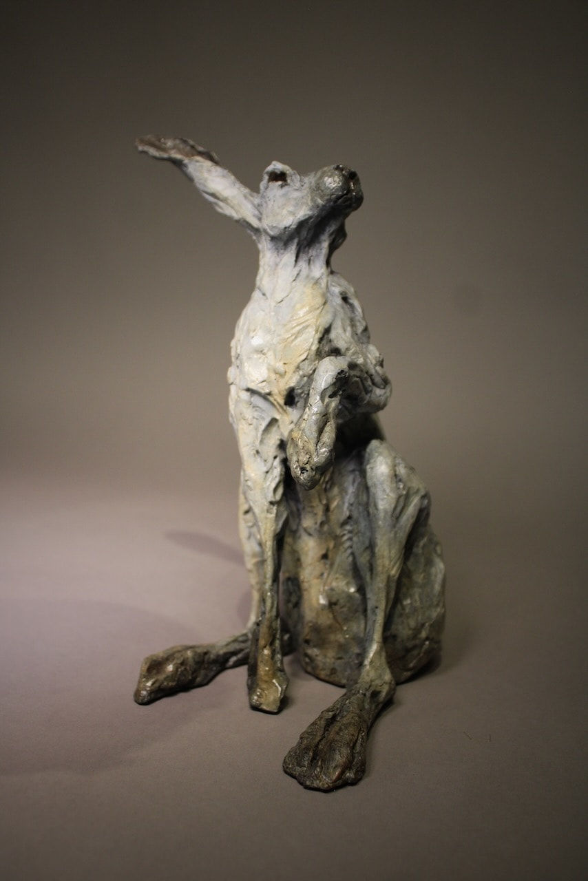 Jane Shaw, Moonlight Gaze, Sitting Mountain Hare
