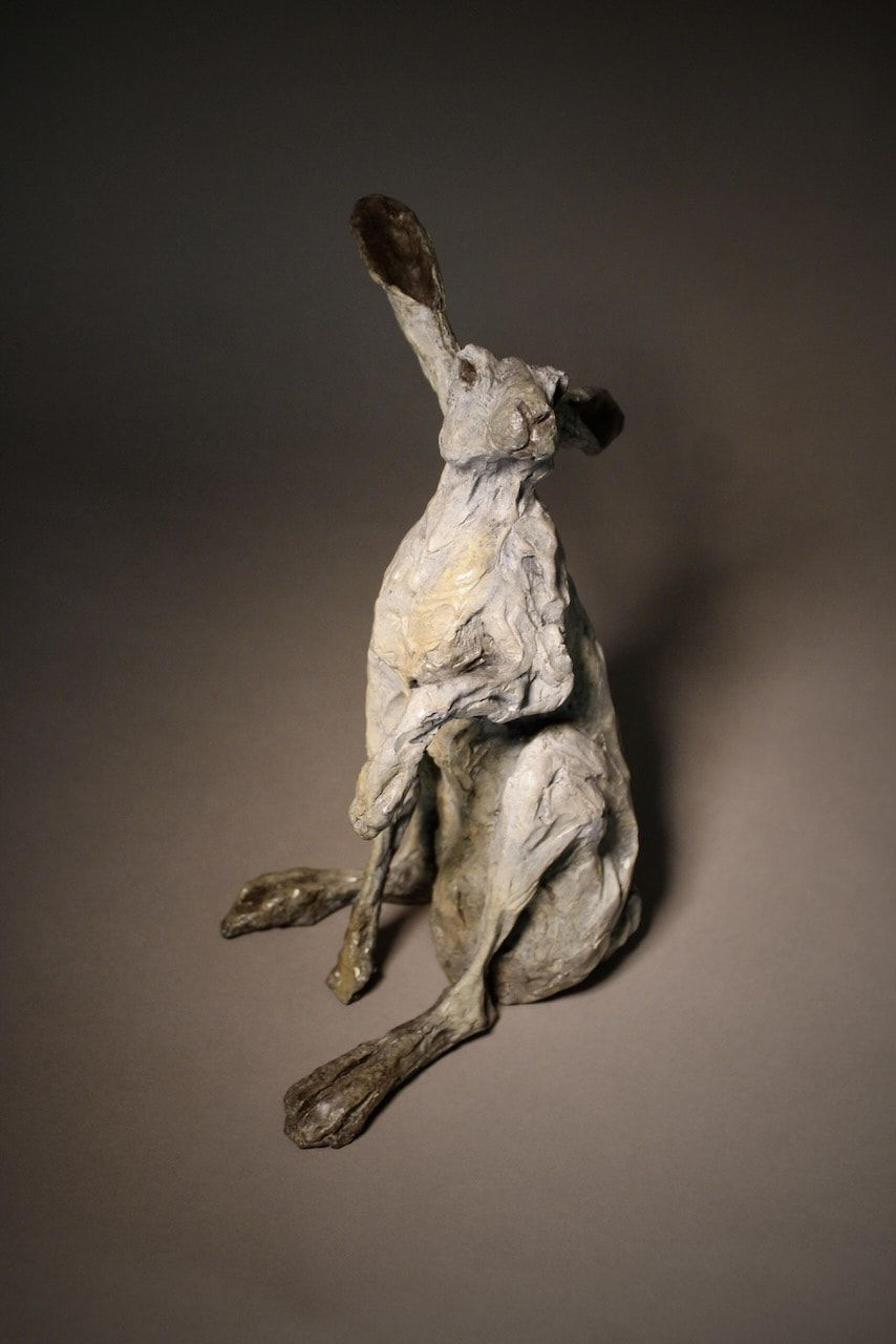 Jane Shaw, Moonlight Gaze, Sitting Mountain Hare