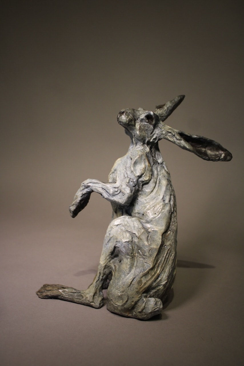 Jane Shaw, Moonlight Gaze, Sitting Mountain Hare