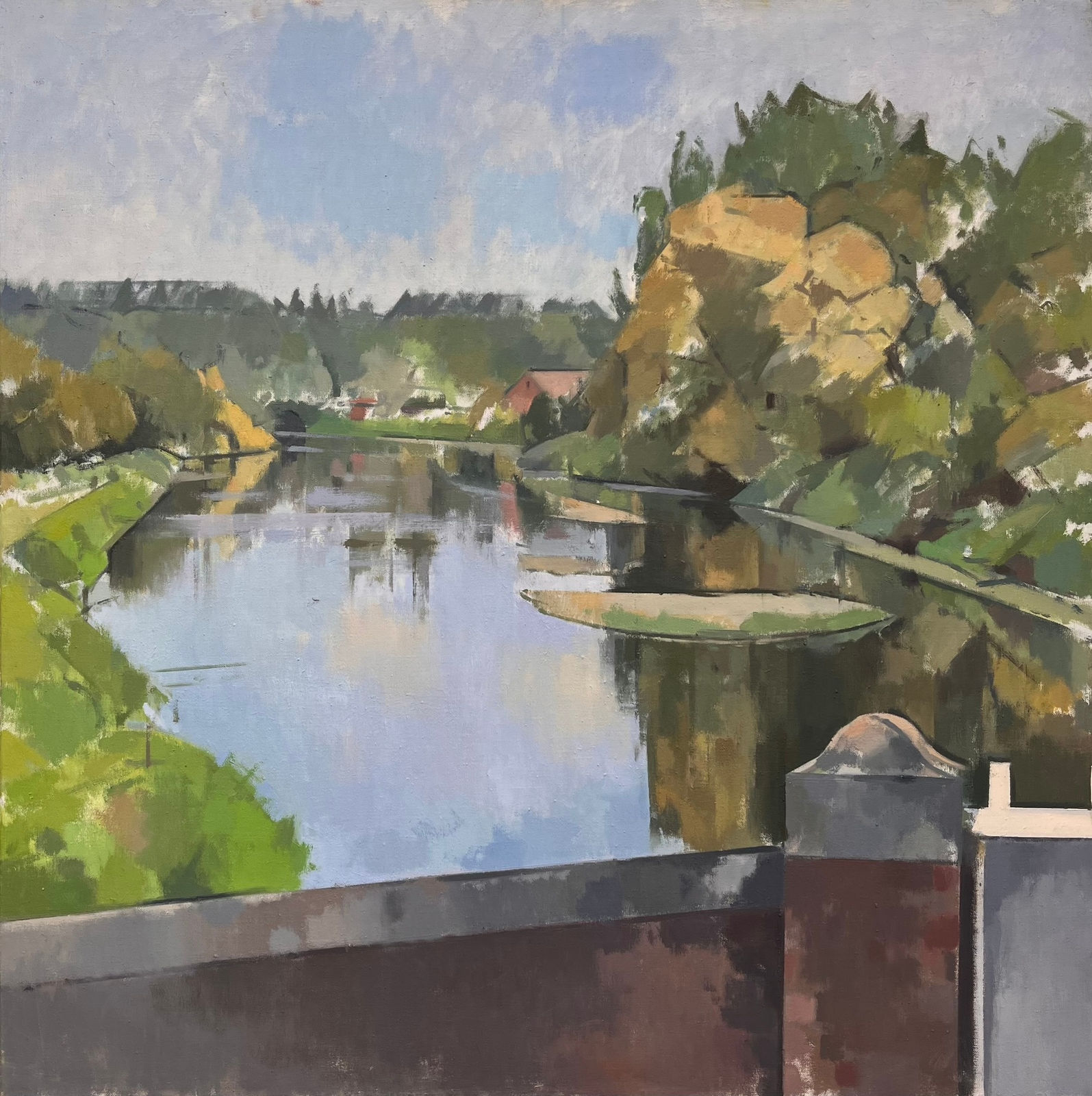 Robert Brooks, River Avon from Throop, Summer , 2024