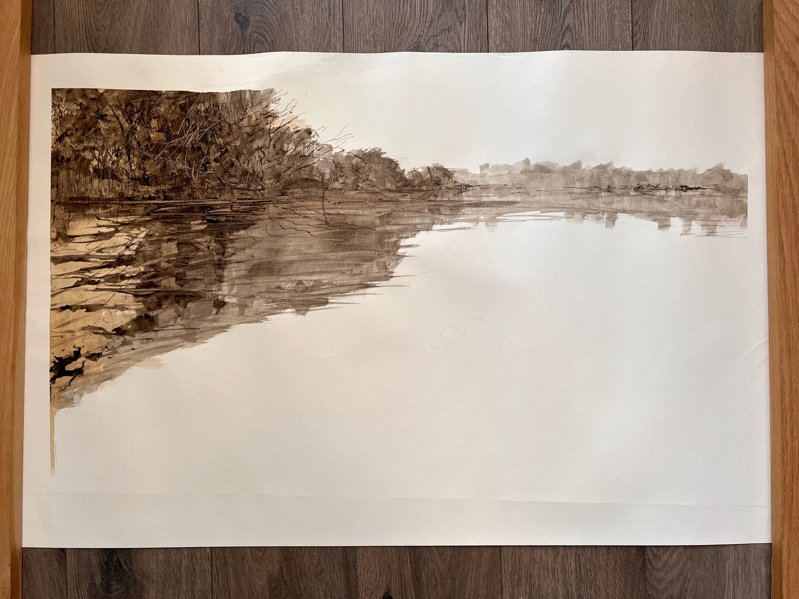 Stephen Bithell, Early Morning Still, North Lake, Pallington Lakes, 2023